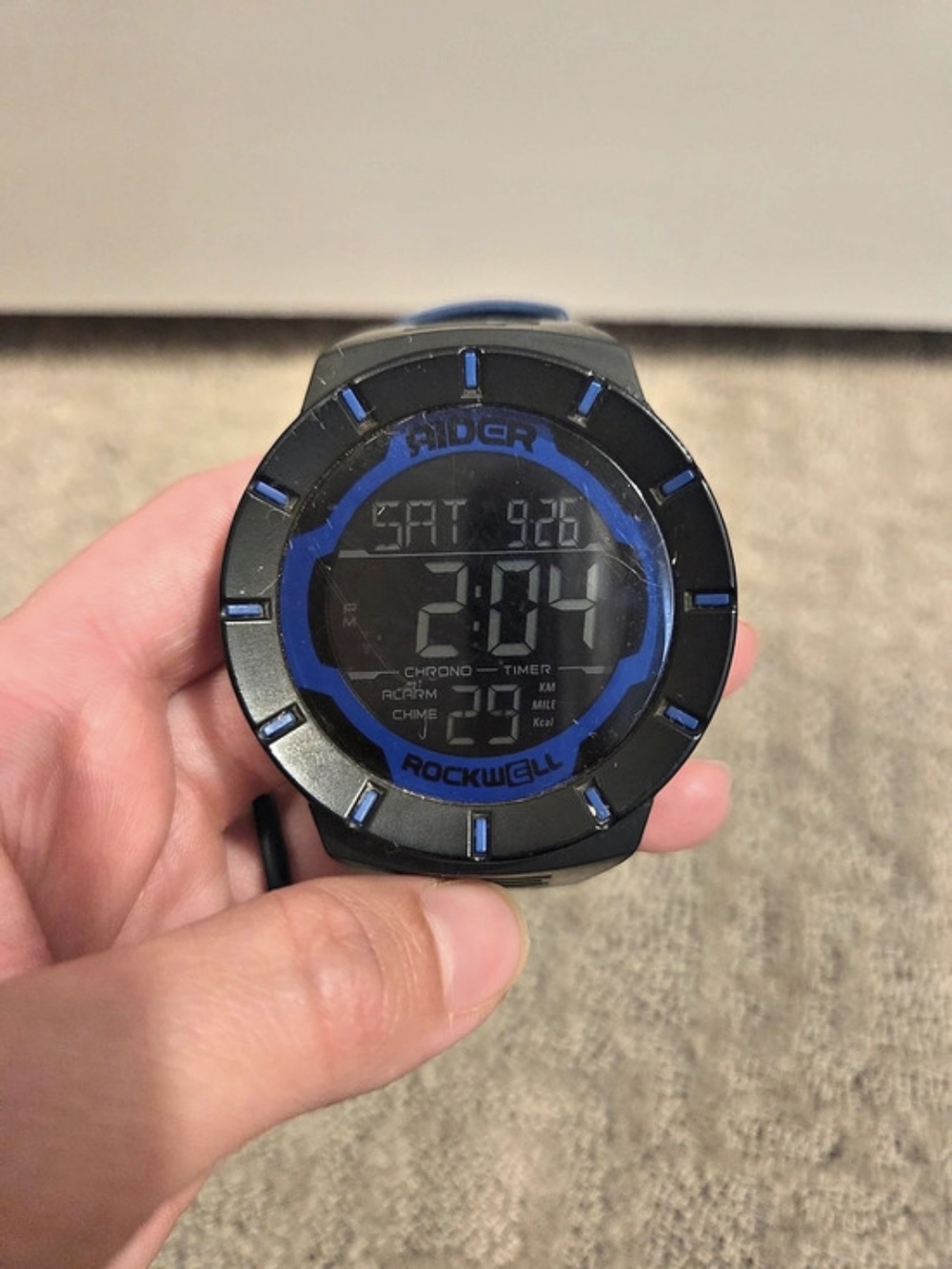 Rockwell The Coliseum Rider D30igital Watch Black & Blue